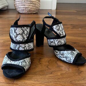 Impo womens black and white shoe size 9